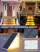 LED Solar Step Lights Waterproof Outdoor Stair Lights, Warm White Solar Deck Lights IP67 Solar Decoration Lights for Yard, Patio, Garden, Walkways, Front Door, Pathway, Driveway, Porch 12 Pack by GreenHaven Gardens