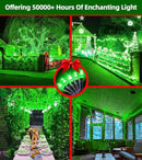 750 LED Outdoor Christmas Lights Decorations, 246ft Green Wire LED Christmas String Lights with Timer Memory, Twinkle Lighs for Indoor Outdoor Xmas Party Christmas Tree Wedding Garden Patio Green by GreenHaven Gardens