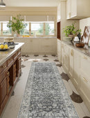 Runner Rug Washable Kitchen Runner: 2'6"x8' Hallway Runner Rugs Stain Resistant Non Slip Low Pile Soft Boho Carpet Runners for Hallways Bedroom Entryway Indoor Beside Bathroom Laundry Room by TinyTreasures Baby Boutique