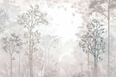 Beige Forest Wallpaper Woodland Wall Mural Large Wall Art for Bedroom Living Room Dining Room(Not Self-Adhesive) by TinyTreasures Baby Boutique