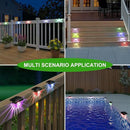 16 Pack Solar Deck Lights Outdoor, Solar Step Lights Waterproof for Outside, Yard, Patio, Garden, Pool, Railing, Stairs, Fence (Color Changing) by GreenHaven Gardens