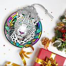 Stained Glass Suncatcher, Jocidea Leopard Ornament, Christmas Ornaments, Holidays Ornaments, Christmas Tree Decor, Leopard Decor for Home, Leopard Gifts by GreenHaven Gardens