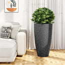 QCQHDU 21 inch Tall Planters for Indoor & Outdoor Plants, 2 Pack Sturdy Plant-Flower-Tree Pots for Front Porch Patio Deck Living Room Decor by GreenHaven Gardens
