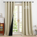 NICETOWN Blackout Curtains for Bedroom, Grommet Privacy 100% Blackout Drapery 96 inches Length Thermal Insulated Curtains for Living Room, 2 Panels, 52W x 96L, Cream by TinyTreasures Baby Boutique