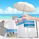 Holoary Photo Album 4x6 160 Photos Two Pictures Per Page, Memo Writing Area for Each Pocket, 160 Pockets 4”x6”, Printed Book Cover Travel Design Natural Beach Vacation Honeymoon Memories by TinyTreasures Baby Boutique
