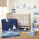 Lambs & Ivy Little Skipper 3-Piece Sailboat Nautical Nursery Crib Bedding Set by TinyTreasures Baby Boutique