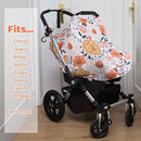 Rquite All-in-1 Car Seat Cover Baby, Carseat Covers for Girl Boy, Stretchy Soft Infant Car Seat Cover, Multi-use Baby Carrier Cover, Car Seat Canopy, Stroller Sun Shade, Nursing Breastfeeding Cover by TinyTreasures Baby Boutique