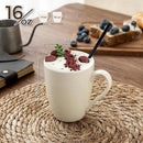 GBHOME 16oz Coffee Mugs Set of 6, Large Ceramic Coffee Mugs for Man, Woman, Dad, Mom, Modern Coffee Mugs Set with handle for Tea/Latte/Cappuccino/Milk/Cocoa. Dishwasher&Microwave Safe,Beige by CozyNest Decor