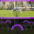 Halloween Decorations Outdoor Lights - 4 Pack 32LED Solar Halloween Scary Eyeball Pathway Lights Swaying by Wind, Waterproof Solar Halloween Stake Lights for Garden Porch Lawn Pathway (Purple) by GreenHaven Gardens