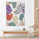 ICMOLYYENLO Tropical Green Leaves Tapestry, Exotic Leaves Beautiful Bedroom Wall Hanging, Floral Poster Blanket for Bedroom Living Room Dormitory Apartment 40x60 Inch by CozyNest Decor