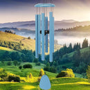 Wind-Chimes-Outdoor-Deep-Tone, Large Soothing Melodic Tones Mobile Windchimes, Wind Chimes for Outside, Memorial Wind Chime Best Gift for Mom Women Grandma Neighbors(32" Blue Coated Aluminum) by CozyNest Decor