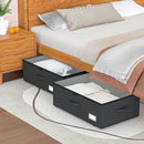 Underbed Storage Bins With Wheels, No Assemble Required 10 inches Height Large Capacity Rolling Underbed Shoe Storage Containers，Dorm Underbed Storage Drawers by CozyNest Decor