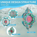 Wind Spinner Mandala Lucky Firework,12inch Hanging Wind Spinner Lucky Gifts for Women/Mother/Grandma/Father/Mom/Wife,Outdoor&Indoor Garden Decorations Yard Art Christmas Ornament by GreenHaven Gardens