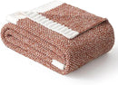 MIULEE Fall Rust Super Soft Throw Blanket for Bed, Twin Size Cozy Fluffy Warm Blankets Knit Blankets for Couch, Sofa, Chair, Living Room, Camping, Picnic, 60 x 80 inch