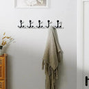 SKOLOO 24-Inch White Wood Coat Rack Wall Mount with 5 Triple Hooks - Ideal for Family Entrances, Classrooms, and Pet Supplies Storage - Perfect Coat Hooks for Wall, Pack of 2 by CozyNest Decor