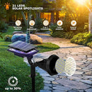 Solar Spot Lights Outdoor, 21 LEDs Solar Outdoor Lights Auto On/Off with 3 Modes, IP67 Waterproof Solar Yard Spotlight Landscape Lighting Garden Wall Lights, 2-in-1 Solar Powered Lights, 2Pack by GreenHaven Gardens