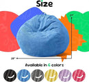 Hobestluk 2.5FT Bean Bag Chair Beanbags Small Bean Bag Chair with Filler Included Teardrop Bean Bag with Removable Cover for Bedroom Living Room (Small, Blue) by CozyNest Decor