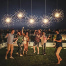 2 Pack Hanging Decor Lights,200 LED Battery Powered Fairy Light, Fireworks Light with Remote, Waterproof Starburst Lights for Gardens Courtyards Christmas Festive Wedding Parties (Warm White) by GreenHaven Gardens