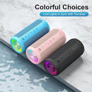 Ortizan Wireless Portable Bluetooth Speaker, IPX7 Waterproof, Dustproof and Rustproof, Powerful 24W Sound, Enhanced Bass, 30-Hour Battery, 360° Party Light, and Stereo Pairing (BT 5.3), Gifts - Blue by TinyTreasures Baby Boutique