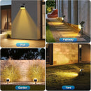 108 LED Solar Spot Lights Outdoor, Solar Lights Outdoor IP65 Waterproof, 3 Modes Solar Landscape Spotlights, Large Solar Panel Solar Powered Lights for Garden Yard Pathway(Warm White/4 Pack)