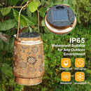 Sunflower Solar Lanterns Garden Decor, Birthday Gifts for Women Mom Grandma Metal Hanging Solar Lights Waterproof Outdoor Decoration LED Lanterns with Shepherd Hook for Outside Garden Yard Patio by GreenHaven Gardens
