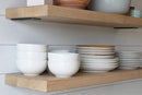 Urban Legacy Unfinished White Oak Deep Floating Shelves | Easy to Install Accent Modern Floating Shelves with Floating Shelf Brackets| Set of 2 (48" x 11" x 2") by CozyNest Decor