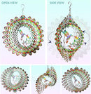 Hummingbird Wind Spinner for Yard and Garden,12in 3D Wind Spinner Hummingbird Gift for Women/Mother/Father/Men,Hanging Bird Wind Catchers Kinetic Yard Art Ornaments Outdoor Wind Sculptures by GreenHaven Gardens