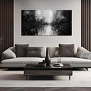 TYTAUPT Abstract Canvas Wall Art For Living Room Black and White Wall Art For Office Bedroom Wall Decor 24 x 48 Inch by CozyNest Decor