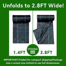 Weed Barrier Landscape Fabric Heavy Duty,3.2 OZ Premium Garden Weed Blocker Fabric for Weed Control, Plastic Ground Cover with Woven Weed Cloth,Durable Landscaping Fabric (2.8 X 50FT)