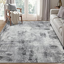 Kelarea Living Room Rug 4x6 Grey Area Rug Machine Washable Rugs, Non Slip Abstract Vintage Indoor Carpet for Bedroom, Nursery, Classroom, Dining Room, Home Office by TinyTreasures Baby Boutique