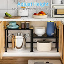 17.3 Inches Metal Storage Shelves,150LBS Heavy Duty Shelving Units and Storage For Small Appliance,Adjustable Utility Storage and Organization Shelf Rack For Kitchen Cabinet Closet Under Sink Pantry by CozyNest Decor