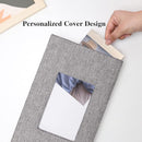 Vienrose Photo Album 4x6 with 300 Pockets Fabric Linen Cover Photo Book Slip-in Picture Albums for Baby Wedding Family Grey by TinyTreasures Baby Boutique