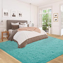 5x8 Area Rug for Living Room: Fluffy Shag Soft Washable Rugs Fuzzy Plush Indoor Carpet for Bedroom Nursery Playroom Dorm Kids Girls Boys Room (Teal Blue, 5'x8') by TinyTreasures Baby Boutique