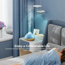 500ML Essential Oil Diffuser: Aroma Diffuser with Remote Control for Hotel Spa Yoga Room - Humidifier with 14 Colors LED Night Light for Bedroom Home Relaxation-Light Brown by CozyNest Decor