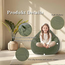 LPMOERA Bean Bag Chairs for Kids/Teen with Memory Foam Filling Bean Bag Sofa with Soft Corduroy Fabric BeanBag Chair for Living Room Bedroom College Dorm Reading Chair Green by TinyTreasures Baby Boutique