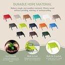 WestinTrends Outdoor Ottoman, Patio Adirondack Ottoman Foot Rest, All Weather Poly Lumber Folding Foot Stool for Adirondack Chair, Widely Used for Outside Porch Pool Lawn Backyard, Lime by CozyNest Decor