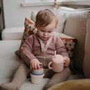 mushie 100% Silicone Training Cup & Straw for Toddlers | 6 Months+ (Blush) by TinyTreasures Baby Boutique