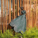 Guichifun Fairy Statue Collection Home Decoration - Leaf Angel Girls Resin Home Decor for Outside or Inside Rustic Garden Outdoor Yard Decorations Figurines Gift 14.25 x 9 x 20.25 Inch by CozyNest Decor