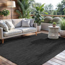 CAMILSON Outdoor Rug 8x10 Modern Area Rugs for Indoor and Outdoor Patios and Porches - Waterproof, Washable, Non-Shedding, Easy-to-Clean Outside Carpet (8 x 10, Solid - Dark Gray) by CozyNest Decor