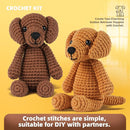MOREJMTT Crochet Kit for Beginners, Learn to Crochet, Include Easy Knitting Soft Yarn, Step-by-Step Video Tutorial, Hook, Holiday Birthday Gift for Adults and Kids(2 Pack Golden Retriever) by TinyTreasures Baby Boutique