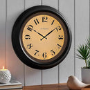 CLXEAST 18 Inch Large Illuminated Wall Clock with AI Smart Night Light Sensor,Modern Farmhouse Wall Clocks for Living Room,Bedroom,Bathroom, Kitchen, Home Office,Oil Rubbed Bronze Black by CozyNest Decor