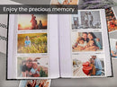 RECUTMS Small Photo Album 4x6 Paper Core Insert Inside Page Picture Album PU Leather Cover 300 Photo Sleeves Boy Girl Family Photo Book Memo Slot Wedding Albums (White) by TinyTreasures Baby Boutique