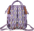 Wrangler Diaper Bag Backpack Aztec Travel Backpack Purses Western Multi-Function Baby Bags for Mom with Waterproof Insulated Pockets by TinyTreasures Baby Boutique