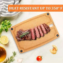 Cutting Boards for Kitchen Dishwasher Safe Eco-Friendly Composite Cutting Board Set of 2, Reversible Chopping Board with Handles & Juice Grooves, Small & Large Cutting Board for Countertop by CozyNest Decor