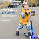 Soft-Style Kids Knee and Elbow Pads with Bike Gloves, Flexible Impact-Resistant Gear for Ages 2-11, Designed for Balance Bikes, Roller-Skating, and Skateboarding by TinyTreasures Baby Boutique