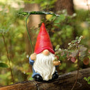Garden Gnome Statue Decoration with Leaf Umbrella, 6.5” Figurine Ornament for Indoor Outdoor Home Patio Yard Lawn, for Gnome Lovers & Garden Enthusiasts，Mom，Women by CozyNest Decor