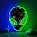 zidoni Alien Neon Sign,Dimmable Alien LED Neon Signs for Wall Decor Bedroom Game Room Man Cave Party Decor, LED Light Sign Gifts for Teen Boy Room by CozyNest Decor