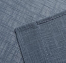 MIUCO Semi Sheer Curtains Poly Linen Textured Solid Grommet Curtains 63 Inches Long for Bedroom 2 Panels (2 x 37 Wide x 63" Long) Dusty Blue by CozyNest Decor