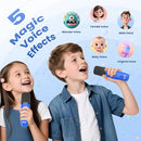 Mini Karaoke Machine for Kids Adults, Portable Karaoke Microphone Singing Speaker Bluetooth Karaoke Player with 2 Wireless Mic, Birthday Gifts for Girls Boys 4-12 Year Old, Family Home Party(DeepBlue) by TinyTreasures Baby Boutique