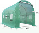 KING BIRD Premium 10x6.6x6.6FT Greenhouse for Outdoors, Large Walk-in Heavy Duty Galvanized Steel Frame, Mesh Door Screen Window Upgraded Zipper Tunnel Hoop for Garden Plant Winter, Green by GreenHaven Gardens